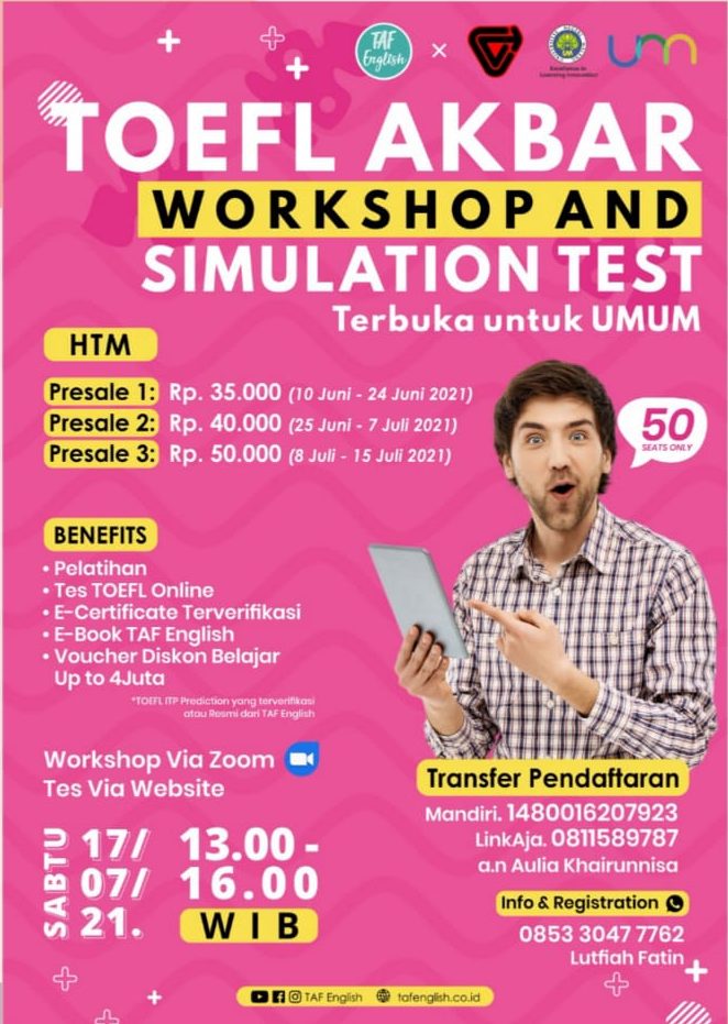 TOEFL AKBAR Workshop and Simulation Test