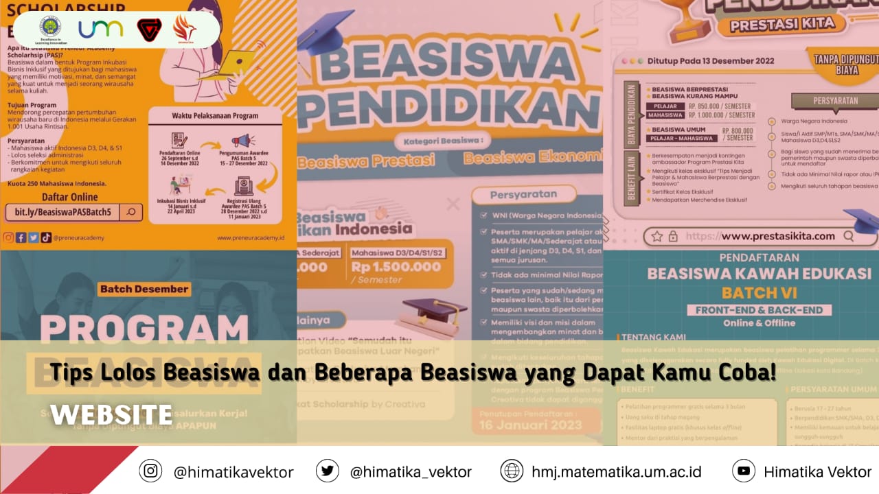 Himatika Vektor UM fi artikel info beasiswa