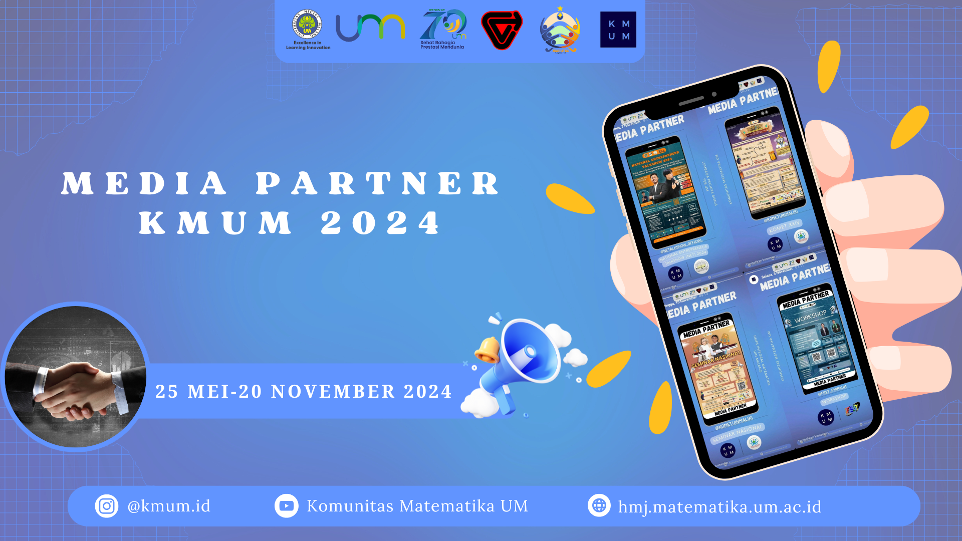 Sinergi Positif: Kolaborasi bersama Media Partner Komunitas Matematika Universitas Negeri Malang (KMUM)