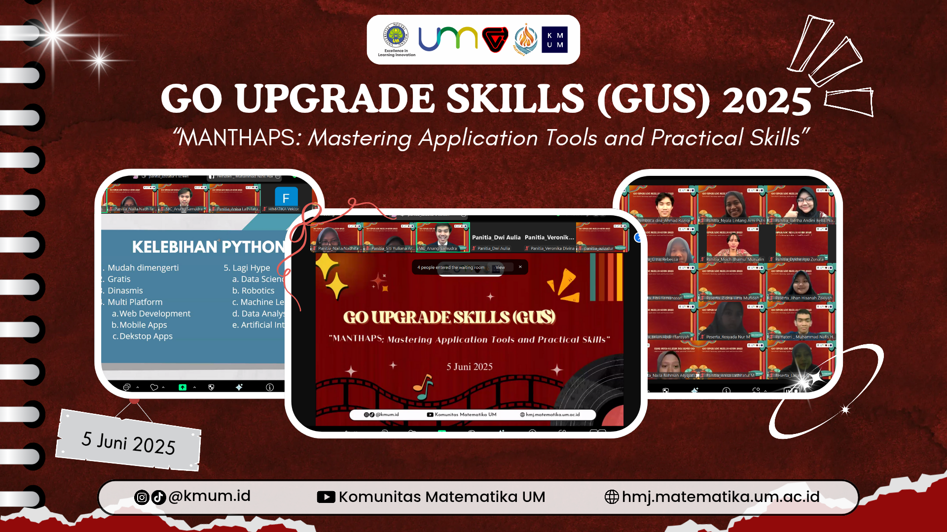GO UPGRADE SKILLS (GUS) 2025: “MANTHAPS: Mastering Application Tools and Practical Skills”