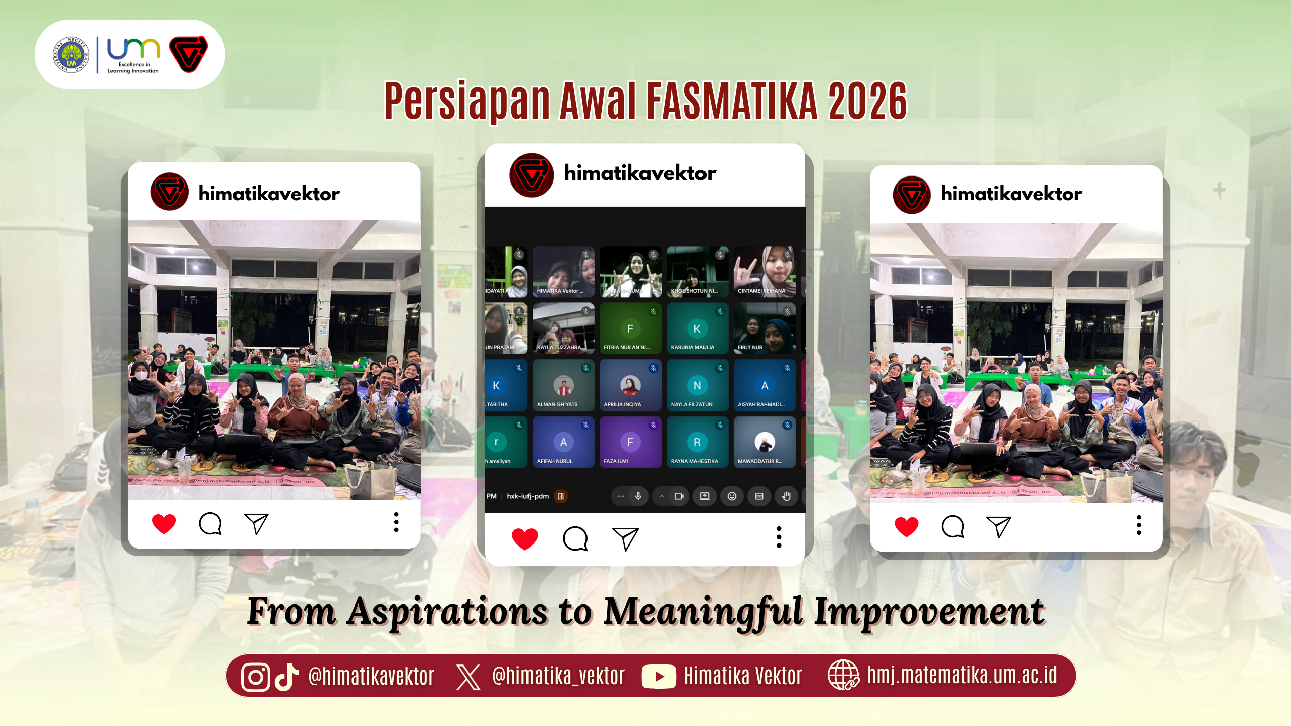 Himatika Vektor UM Fi pra kegiatan